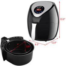 Load image into Gallery viewer, Gymax 1400W Electric Air Fryer Low-Fat Digital Touch Screen Timer Temperature Control