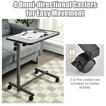 Load image into Gallery viewer, Gymax Overbed Rolling Table Over Bed Laptop Tray Tilting Top Gary