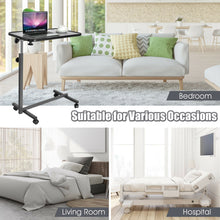 Load image into Gallery viewer, Gymax Overbed Rolling Table Over Bed Laptop Tray Tilting Top Gary