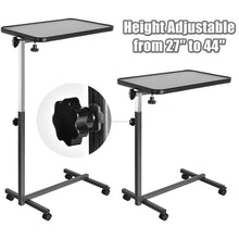 Load image into Gallery viewer, Gymax Overbed Rolling Table Over Bed Laptop Tray Tilting Top Gary