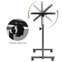 Load image into Gallery viewer, Gymax Overbed Rolling Table Over Bed Laptop Tray Tilting Top Gary
