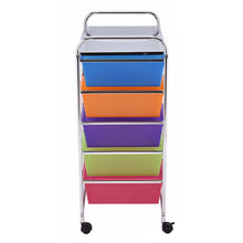 Load image into Gallery viewer, Gymax Rolling Storage Cart 15 Drawers Organize Shelf Office School