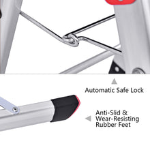 Load image into Gallery viewer, Gymax Folding Aluminum Lightweight Ladder 2 Step Non-Slip Platform Stool