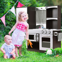Load image into Gallery viewer, Gymax Kids Cooking Pretend Play Toy Wooden Kitchen Set Children Playset Vintage