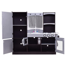Load image into Gallery viewer, Gymax Kids Cooking Pretend Play Toy Wooden Kitchen Set Children Playset Vintage