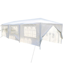 Load image into Gallery viewer, Gymax White Wedding Tent 10'x30'Outdoor Party Canopy Events