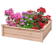 Load image into Gallery viewer, Gymax Wooden Garden Bed Vegetable Flower Raised Square Planter Kit Outdoor Garden