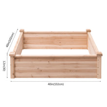 Load image into Gallery viewer, Gymax Wooden Garden Bed Vegetable Flower Raised Square Planter Kit Outdoor Garden