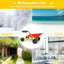 Load image into Gallery viewer, Gymax 8'' Heavy Duty Kids Ride-on Sand Dumper Front Tipping w 4 Wheels Sand Toy Gift