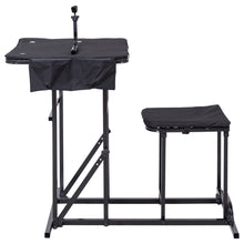 Load image into Gallery viewer, Gymax Folding Shooting Bench Seat with Adjustable Table Gun Rest Height Adjustable