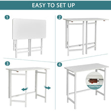 Load image into Gallery viewer, Gymax Folding Table Computer Desk PC Laptop Writing Table Home Office Workstation