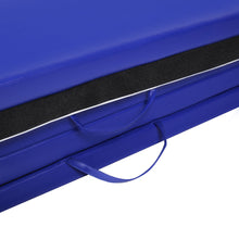 Load image into Gallery viewer, Gymax Blue 4'x10'x2'' Folding Exercise Gym Mats Stretching Yoga Gymnastics Mat