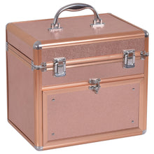 Load image into Gallery viewer, Gymax Nail Accessories Organizer Makeup Case Polish Travel Box Panel With Drawer