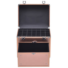 Load image into Gallery viewer, Gymax Nail Accessories Organizer Makeup Case Polish Travel Box Panel With Drawer