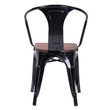 Load image into Gallery viewer, Gymax Set of 2 Armchair Stool Dining Chair Metal Wood Home Furniture