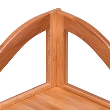 Load image into Gallery viewer, Gymax 3 Tier Bamboo Free Standing Corner Rack Tower Organizer Shelving Shelf Storage