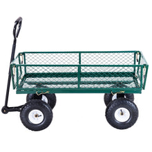 Load image into Gallery viewer, Gymax Heavy Duty Lawn Garden Utility Cart Wagon Wheelbarrow Steel Trailer