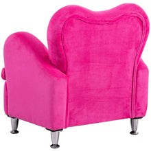 Load image into Gallery viewer, Gymax Rose Kids Sofa Armrest Chair Couch Soft Velvet Toddler Children's Furniture