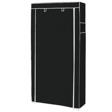 Load image into Gallery viewer, Gymax 10 Tier Shoe Tower Rack With Fabric Cover Storage Organizer Black