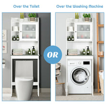 Load image into Gallery viewer, Gymax Over-the-Toilet Bath Cabinet Bathroom Space Saver Storage Organizer White