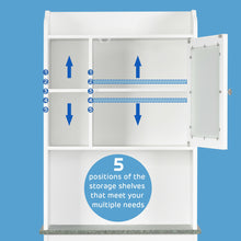 Load image into Gallery viewer, Gymax Over-the-Toilet Bath Cabinet Bathroom Space Saver Storage Organizer White