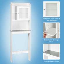 Load image into Gallery viewer, Gymax Over-the-Toilet Bath Cabinet Bathroom Space Saver Storage Organizer White