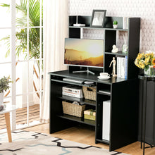 Load image into Gallery viewer, Gymax Computer Desk PC Laptop Study Table Bookcase Workstation Shelves&Keyboard Tray