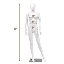 Load image into Gallery viewer, Gymax Female Mannequin Egghead Plastic Full Body Dress Form Display