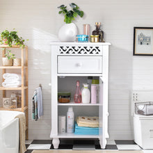 Load image into Gallery viewer, Gymax Storage Floor Cabinet Bathroom Organizer Floor Cabinet Drawer Kitchen White