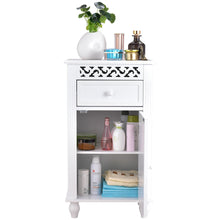 Load image into Gallery viewer, Gymax Storage Floor Cabinet Bathroom Organizer Floor Cabinet Drawer Kitchen White