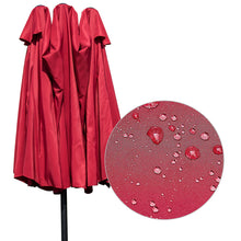 Load image into Gallery viewer, Gymax Outdoor Patio Umbrella 15' Market Umbrella Double-Sided with Crank