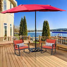 Load image into Gallery viewer, Gymax Outdoor Patio Umbrella 15' Market Umbrella Double-Sided with Crank