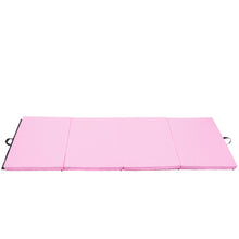 Load image into Gallery viewer, Gymax 4'x8'x2'' Gymnastics Mat Thick Folding Panel Aerobics Exercise Gym Fitness Pink