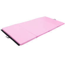 Load image into Gallery viewer, Gymax 4'x8'x2'' Gymnastics Mat Thick Folding Panel Aerobics Exercise Gym Fitness Pink