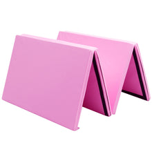 Load image into Gallery viewer, Gymax 4'x8'x2'' Gymnastics Mat Thick Folding Panel Aerobics Exercise Gym Fitness Pink