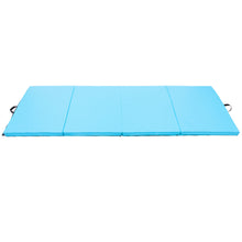 Load image into Gallery viewer, Gymax 4'x8'x2'' Gymnastics Mat Thick Folding Panel Aerobics Exercise Gym Fitness Blue