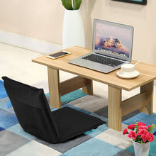 Load image into Gallery viewer, Gymax Adjustable 6-Position Floor Chair Folding Lazy Man Sofa Chair Multiangle Black