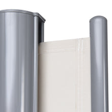 Load image into Gallery viewer, Gymax 237'' x 71'' H Patio Retractable Double Folding Side Awning Screen Divider Beige