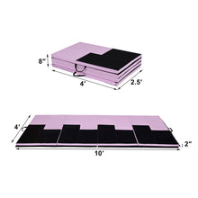 Load image into Gallery viewer, Gymax Folding 4'x10'x2'' Gymnastics Mat Portable Exercise Aerobics Exercise Gym Fitness