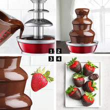 Load image into Gallery viewer, Gymax 3 Tiers Chocolate Fondue Fountain Stainless Steel Heated Home Household Party
