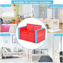 Load image into Gallery viewer, Gymax Multi-functional Kids Sofa Table Chair Set Couch Storage Box Furniture Bedroom