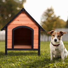 Load image into Gallery viewer, Gymax Dog House Pet Outdoor Bed Wood Shelter Home Weather Kennel Waterproof 4 Size