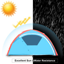Load image into Gallery viewer, Gymax 3 Person Inflatable Family Tent Camping Waterproof Wind Resistant w/ Bag Pump