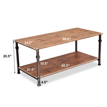 Load image into Gallery viewer, Gymax 2 Tier Coffee Accent End Table Sofa Side Living Room Furniture W/Storage shelf
