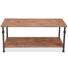 Load image into Gallery viewer, Gymax 2 Tier Coffee Accent End Table Sofa Side Living Room Furniture W/Storage shelf