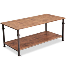 Load image into Gallery viewer, Gymax 2 Tier Coffee Accent End Table Sofa Side Living Room Furniture W/Storage shelf