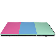 Load image into Gallery viewer, Gymax 4'x6'x2'' Portable Tri-fold PU Gymnastic Mat Exercise Aerobics Gym Fitness