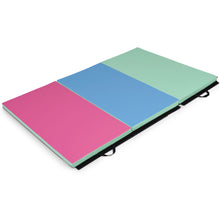 Load image into Gallery viewer, Gymax 4'x6'x2'' Portable Tri-fold PU Gymnastic Mat Exercise Aerobics Gym Fitness