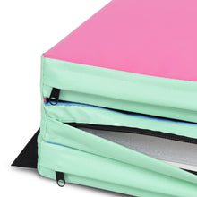 Load image into Gallery viewer, Gymax 4'x6'x2'' Portable Tri-fold PU Gymnastic Mat Exercise Aerobics Gym Fitness