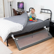 Load image into Gallery viewer, Gymax 59?¡¥?¡¥ Breathable Baby Children Toddlers Bed Rail Guard Safety Swing Down Gray